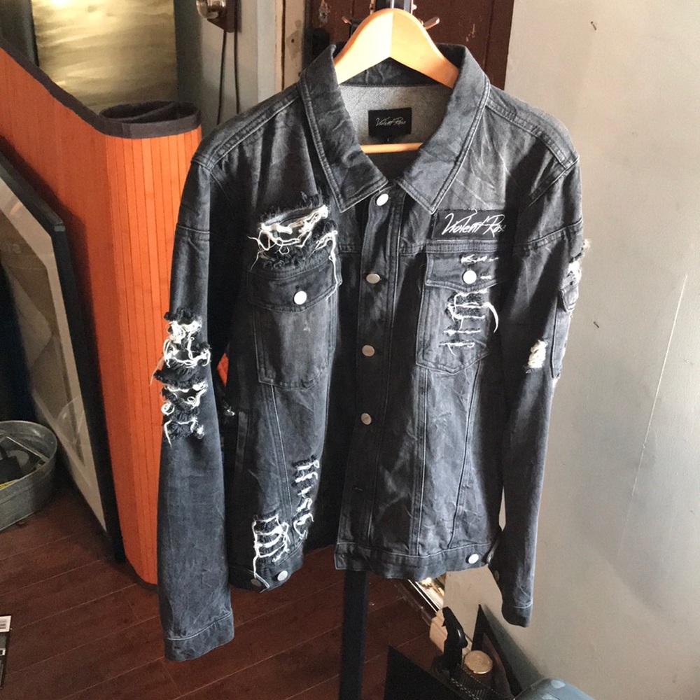 ViolentRose Distressed  Denim Shirt / Jacket